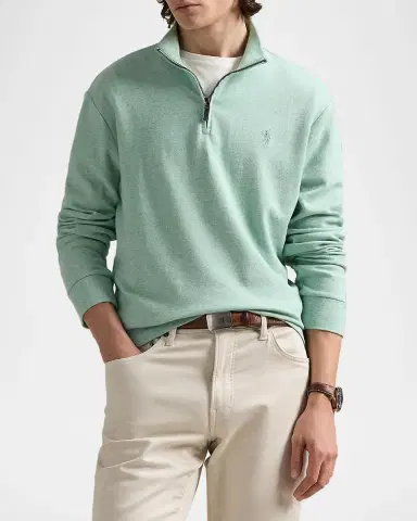 Polo Ralph Lauren Men 's Luxury Double-Knit Jacquard Sweater | Thumbnail 4 Polo Ralph Lauren Men 's Luxury Double-Knit Jacquard Sweater | Thumbnail 4