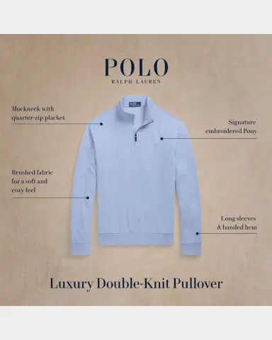 Polo Ralph Lauren Men 's Luxury Double-Knit Jacquard Sweater | Thumbnail 6 Polo Ralph Lauren Men 's Luxury Double-Knit Jacquard Sweater | Thumbnail 6