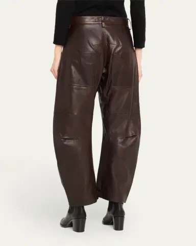 Nili Lotan Shon Barrel Leather Pants | Thumbnail 11 Nili Lotan Shon Barrel Leather Pants | Thumbnail 11