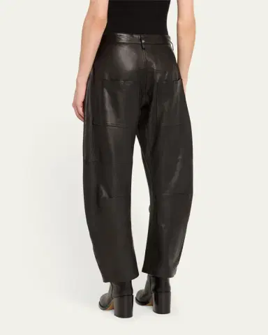 Nili Lotan Shon Barrel Leather Pants | Thumbnail 7 Nili Lotan Shon Barrel Leather Pants | Thumbnail 7