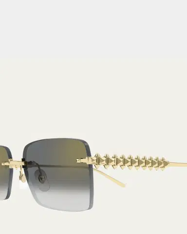 Cartier Rimless Metal Rectangle Sunglasses | Thumbnail 6 Cartier Rimless Metal Rectangle Sunglasses | Thumbnail 6