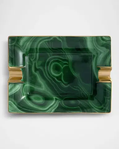 L 'Objet Malachite Ashtray | Thumbnail 2 L 'Objet Malachite Ashtray | Thumbnail 2