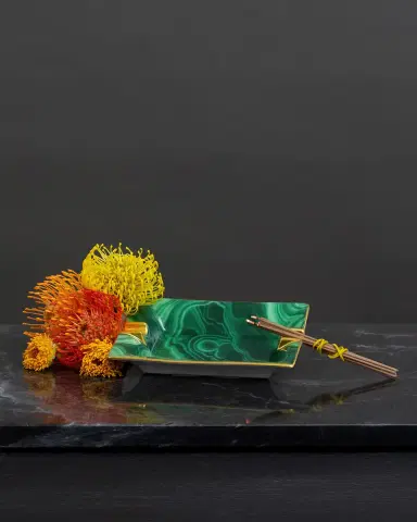 L 'Objet Malachite Ashtray | Thumbnail 3 L 'Objet Malachite Ashtray | Thumbnail 3