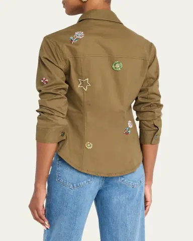Cinq à Sept Canyon Ditsy Love Scrunched Jacket | Thumbnail 3 Cinq à Sept Canyon Ditsy Love Scrunched Jacket | Thumbnail 3