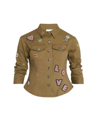 Cinq à Sept Canyon Ditsy Love Scrunched Jacket | Thumbnail 1 Cinq à Sept Canyon Ditsy Love Scrunched Jacket | Thumbnail 1