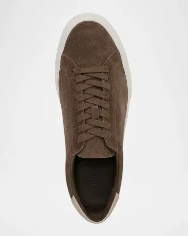 Vince Men's Fulton Low-Top Suede Sneakers | Thumbnail 4 Vince Men's Fulton Low-Top Suede Sneakers | Thumbnail 4