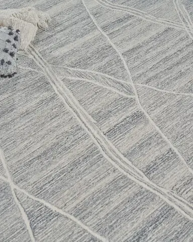 Exquisite Rugs Tangiers Hand-Tufted Gray/Ivory Rug | Thumbnail 7 Exquisite Rugs Tangiers Hand-Tufted Gray/Ivory Rug | Thumbnail 7