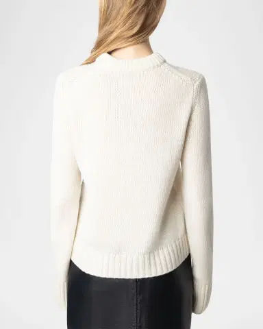 Zadig & Voltaire Malty Merino Wool Heart Sweater | Thumbnail 3 Zadig & Voltaire Malty Merino Wool Heart Sweater | Thumbnail 3