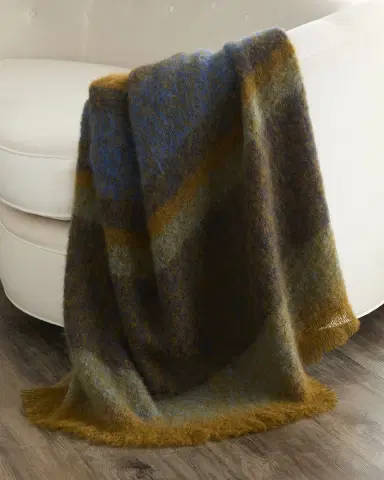 Designers Guild Mikome Mohair/Wool Throw, 51" x 75" | Thumbnail 3 Designers Guild Mikome Mohair/Wool Throw, 51" x 75" | Thumbnail 3