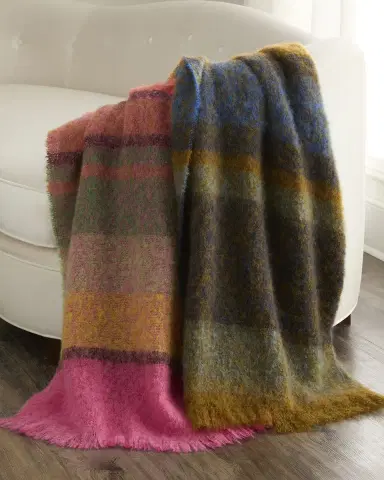 Designers Guild Mikome Mohair/Wool Throw, 51" x 75" | Thumbnail 1 Designers Guild Mikome Mohair/Wool Throw, 51" x 75" | Thumbnail 1