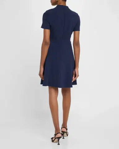 Black Halo Mayra Seamed Mock-Neck Dress | Thumbnail 2 Black Halo Mayra Seamed Mock-Neck Dress | Thumbnail 2