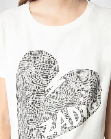 Zadig & Voltaire Alys Embellished Big Heart T-Shirt | Thumbnail 3 Zadig & Voltaire Alys Embellished Big Heart T-Shirt | Thumbnail 3