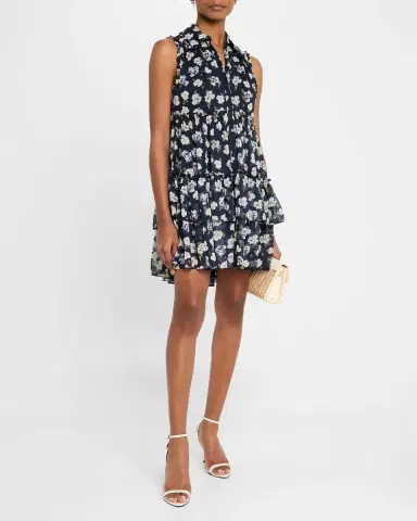 Cinq à Sept Becci Floral Sleeveless Mini Dress | Thumbnail 4 Cinq à Sept Becci Floral Sleeveless Mini Dress | Thumbnail 4