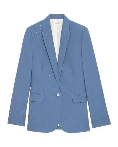 Zadig & Voltaire Valse Star Embellished Single-Breasted Blazer | Thumbnail 1 Zadig & Voltaire Valse Star Embellished Single-Breasted Blazer | Thumbnail 1