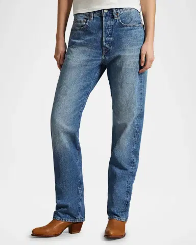 Polo Ralph Lauren High-Rise Relaxed Straight Jeans | Thumbnail 3 Polo Ralph Lauren High-Rise Relaxed Straight Jeans | Thumbnail 3