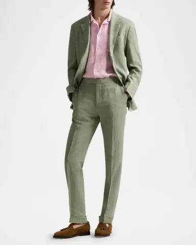 Polo Ralph Lauren Men's Slub Linen Camp Shirt | Thumbnail 2 Polo Ralph Lauren Men's Slub Linen Camp Shirt | Thumbnail 2