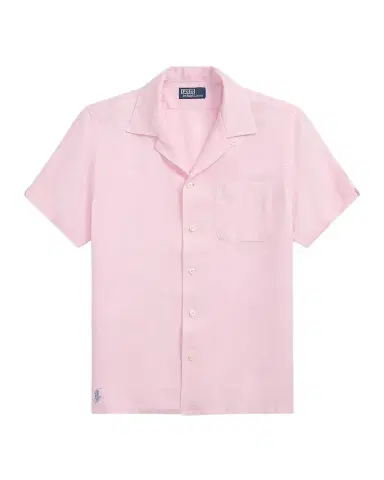 Polo Ralph Lauren Men's Slub Linen Camp Shirt | Thumbnail 1 Polo Ralph Lauren Men's Slub Linen Camp Shirt | Thumbnail 1