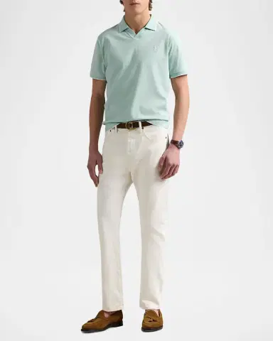 Polo Ralph Lauren Men's Jacquard Mesh Polo Shirt | Thumbnail 2 Polo Ralph Lauren Men's Jacquard Mesh Polo Shirt | Thumbnail 2