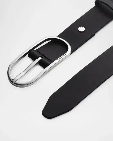 Rag & Bone Rebound Logo Engraved Leather Belt | Thumbnail 1 Rag & Bone Rebound Logo Engraved Leather Belt | Thumbnail 1