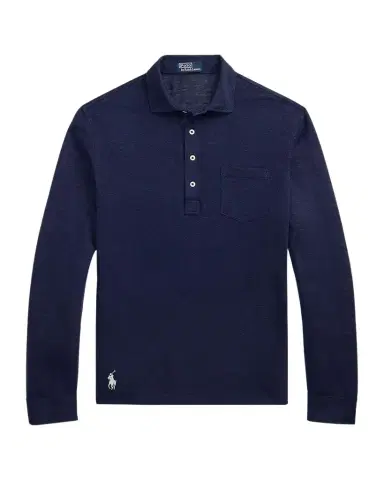 Polo Ralph Lauren Men's Linen Mesh Polo Shirt | Thumbnail 1 Polo Ralph Lauren Men's Linen Mesh Polo Shirt | Thumbnail 1