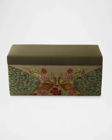 Haute House Peacock Refined Simplicity Storage Bench | Thumbnail 2 Haute House Peacock Refined Simplicity Storage Bench | Thumbnail 2