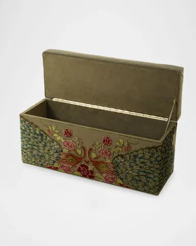 Haute House Peacock Refined Simplicity Storage Bench | Thumbnail 6 Haute House Peacock Refined Simplicity Storage Bench | Thumbnail 6