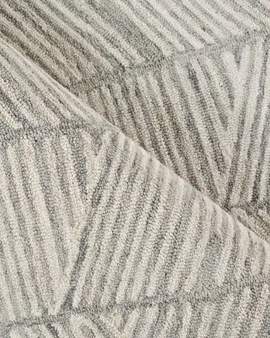 Exquisite Rugs Kascata Hand-Tufted Silver/Ivory Rug | Thumbnail 4 Exquisite Rugs Kascata Hand-Tufted Silver/Ivory Rug | Thumbnail 4