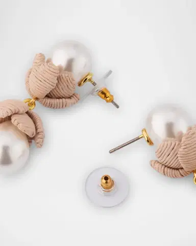Lele Sadoughi Pearly Droplet Earrings | Thumbnail 4 Lele Sadoughi Pearly Droplet Earrings | Thumbnail 4