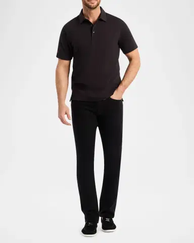 Robert Graham Men 's Furlan Stretch Knit Polo Shirt | Thumbnail 2 Robert Graham Men 's Furlan Stretch Knit Polo Shirt | Thumbnail 2