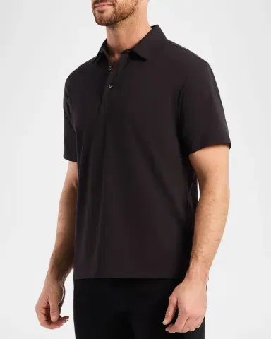 Robert Graham Men 's Furlan Stretch Knit Polo Shirt | Thumbnail 4 Robert Graham Men 's Furlan Stretch Knit Polo Shirt | Thumbnail 4