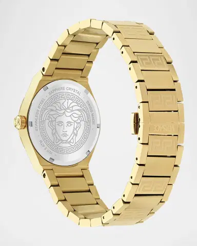 Versace V-Auria 39MM IP Yellow Gold Bracelet Watch | Thumbnail 4 Versace V-Auria 39MM IP Yellow Gold Bracelet Watch | Thumbnail 4