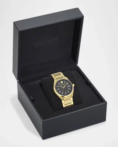 Versace V-Auria 39MM IP Yellow Gold Bracelet Watch | Thumbnail 5 Versace V-Auria 39MM IP Yellow Gold Bracelet Watch | Thumbnail 5