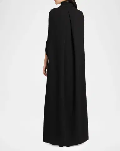 Dolce & Gabbana Lana Wool-Blend Crepe Long Coat | Thumbnail 3 Dolce & Gabbana Lana Wool-Blend Crepe Long Coat | Thumbnail 3