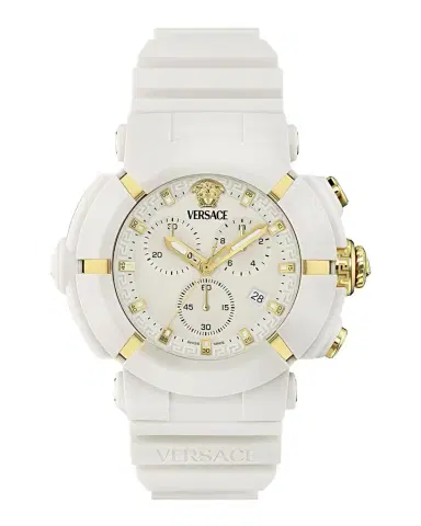 Versace Real Active Chrono 45MM White Ecoceramic Watch | Thumbnail 1 Versace Real Active Chrono 45MM White Ecoceramic Watch | Thumbnail 1