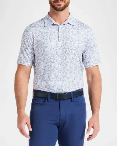 Robert Graham Men 's High Spirits Knit Polo Shirt | Thumbnail 3 Robert Graham Men 's High Spirits Knit Polo Shirt | Thumbnail 3