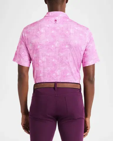 Robert Graham Men 's Norlen Geometric Stretch Knit Polo Shirt | Thumbnail 2 Robert Graham Men 's Norlen Geometric Stretch Knit Polo Shirt | Thumbnail 2