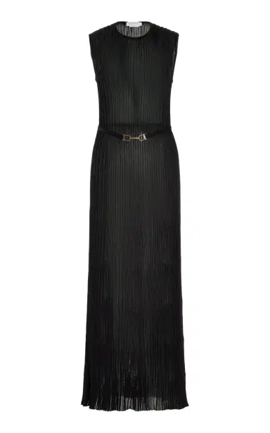 Gabriela Hearst Meier Knit Dress in Black Silk | Thumbnail 1 Gabriela Hearst Meier Knit Dress in Black Silk | Thumbnail 1