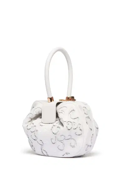 GABRIELA HEARST Nina Bag in Nappa Leather with Lace | Thumbnail 1 GABRIELA HEARST Nina Bag in Nappa Leather with Lace | Thumbnail 1