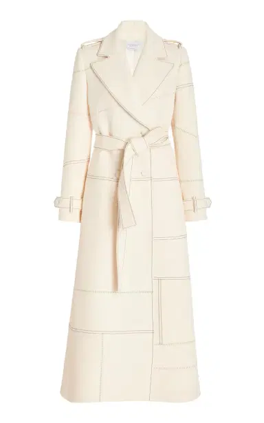 Gabriela Hearst Hamilton Trench Coat in Wool Silk Cady | Thumbnail 1 Gabriela Hearst Hamilton Trench Coat in Wool Silk Cady | Thumbnail 1