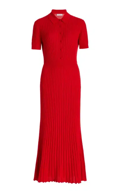 Gabriela Hearst Amor Knit Dress in Red Topaz Cashmere Silk | Thumbnail 1 Gabriela Hearst Amor Knit Dress in Red Topaz Cashmere Silk | Thumbnail 1