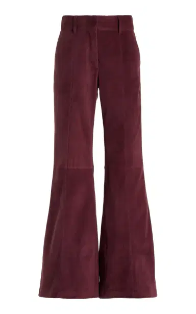 Gabriela Hearst Rhein Pant in Deep Bordeaux Suede | Thumbnail 1 Gabriela Hearst Rhein Pant in Deep Bordeaux Suede | Thumbnail 1