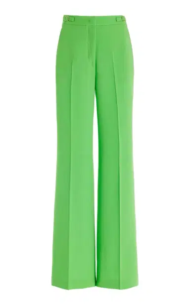 Gabriela Hearst Vesta Pant in Fluorescent Green Virgin Wool Crepe | Thumbnail 1 Gabriela Hearst Vesta Pant in Fluorescent Green Virgin Wool Crepe | Thumbnail 1