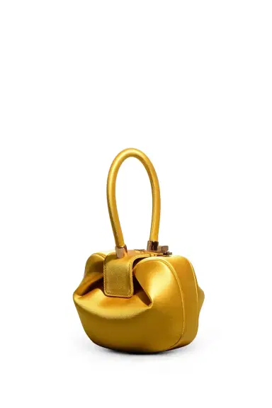 GABRIELA HEARST Demi Bag in Amber Satin | Thumbnail 1 GABRIELA HEARST Demi Bag in Amber Satin | Thumbnail 1