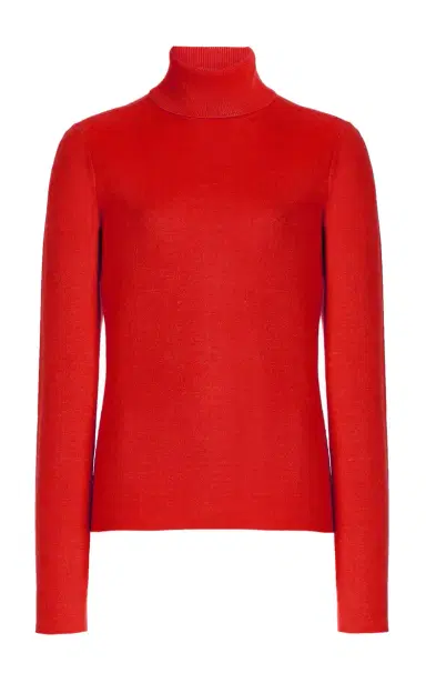 GABRIELA HEARST May Knit Turtleneck in Red Topaz Merino Wool Cashmere | Thumbnail 1 GABRIELA HEARST May Knit Turtleneck in Red Topaz Merino Wool Cashmere | Thumbnail 1