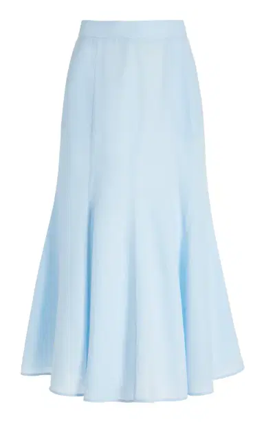 Gabriela Hearst Tate Skirt in Light Blue Aloe Linen | Thumbnail 1 Gabriela Hearst Tate Skirt in Light Blue Aloe Linen | Thumbnail 1