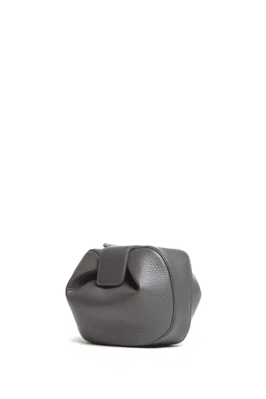 Gabriela Hearst Soft Demi Clutch in Charcoal Leather | Thumbnail 1 Gabriela Hearst Soft Demi Clutch in Charcoal Leather | Thumbnail 1