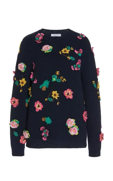 Gabriela Hearst Nola Knit Sweater in Dark Navy Cashmere | Thumbnail 1 Gabriela Hearst Nola Knit Sweater in Dark Navy Cashmere | Thumbnail 1