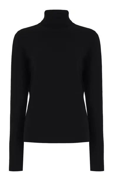 Gabriela Hearst May Knit Turtleneck in Black Merino Wool Cashmere | Thumbnail 1 Gabriela Hearst May Knit Turtleneck in Black Merino Wool Cashmere | Thumbnail 1
