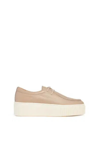Gabriela Hearst Fontaina Platform Sneaker in Dark Camel Leather | Thumbnail 1 Gabriela Hearst Fontaina Platform Sneaker in Dark Camel Leather | Thumbnail 1
