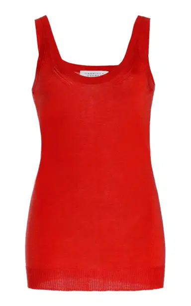GABRIELA HEARST Toby Knit Tank Top in Red Topaz Cashmere Silk | Thumbnail 1 GABRIELA HEARST Toby Knit Tank Top in Red Topaz Cashmere Silk | Thumbnail 1